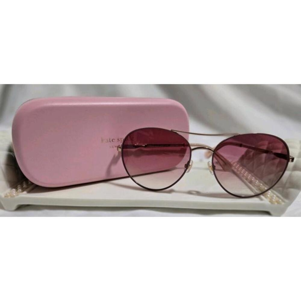 Kate Spade Joshelle/S 35JVQ Women's Round Aviator Pink Sunglasses